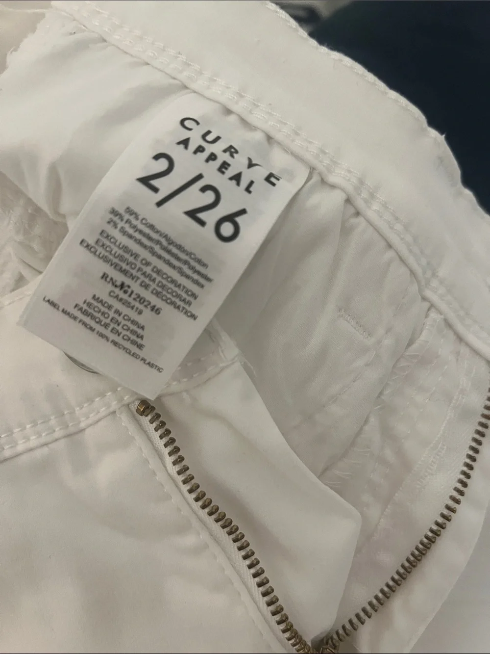 CURVE White Women's Jean Shorts with Classic Five-Pocket Style